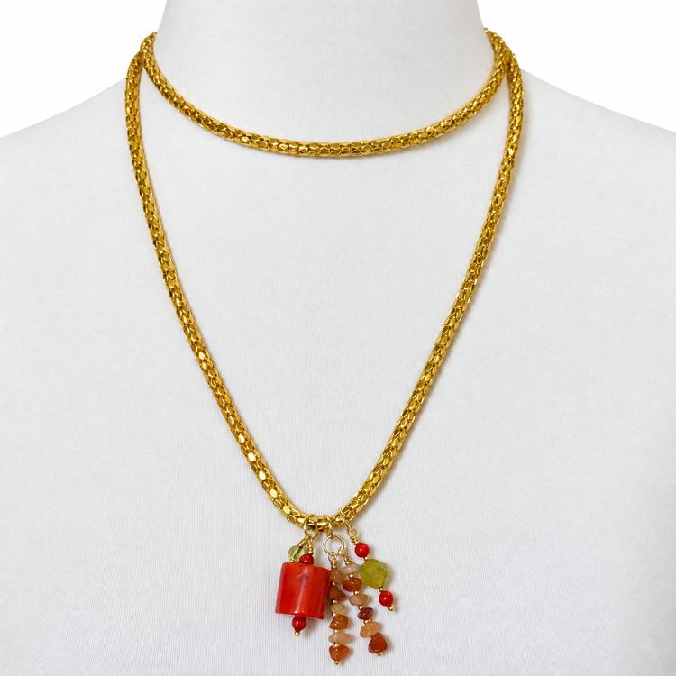 THE CORAL TALISMAN NECKLACE