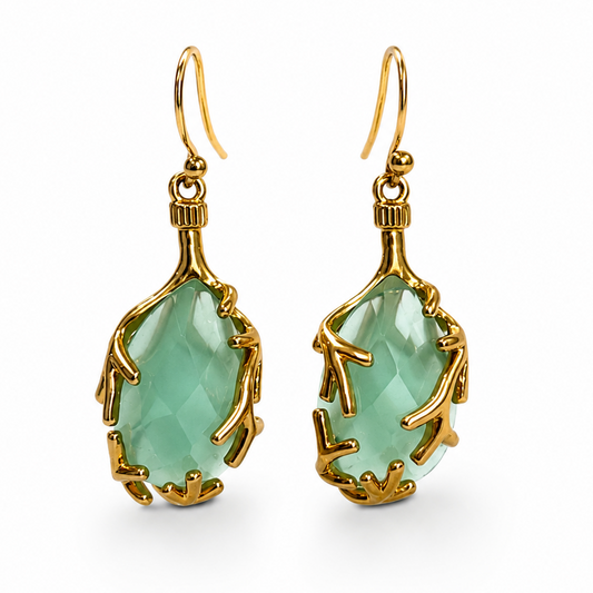SEAGLASS DEW DROP EARRINGS