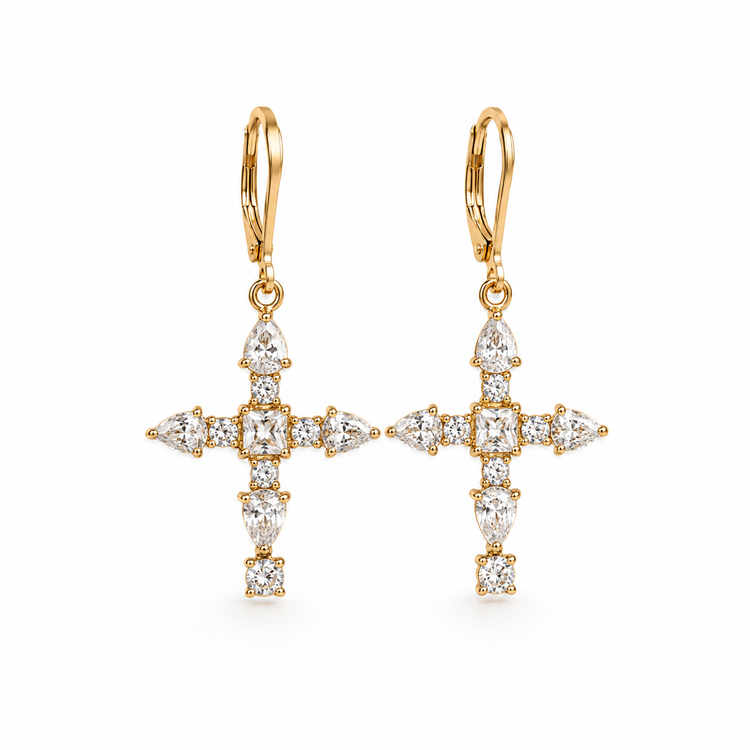 PETIT CROSS EARRINGS