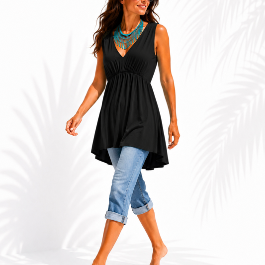 THE DAY AND NIGHT V NECK BLACK