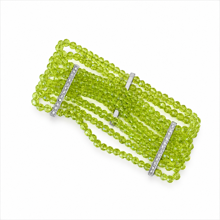 ABSINTHE CRYSTAL & PAVÉ STRETCH BRACELET