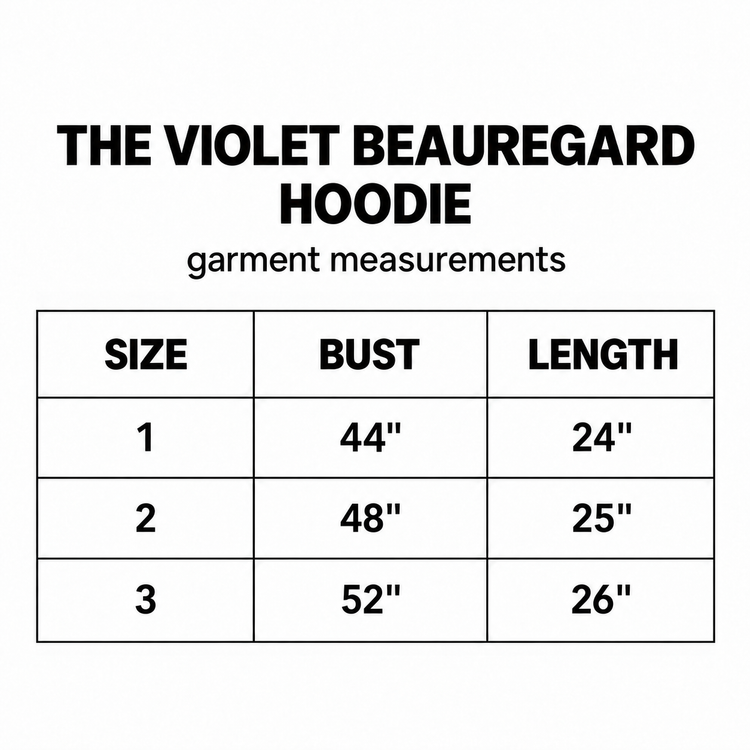 THE VIOLET BEAUREGARD HOODIE
