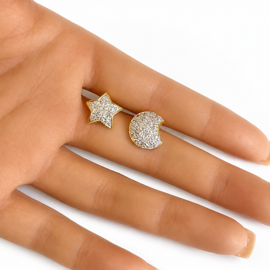 MOON AND STARS EARRINGS