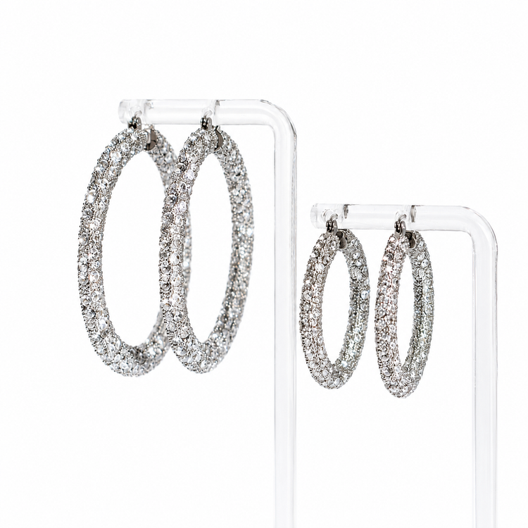 MAJOR PAVÉ HOOPS