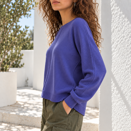 THE MALIBU SWEATER - JACARANDA
