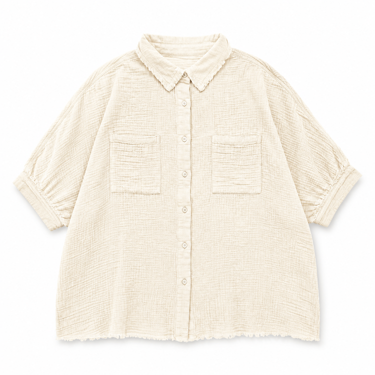 THE SAINT TROPEZ BLOUSE - CRÉME
