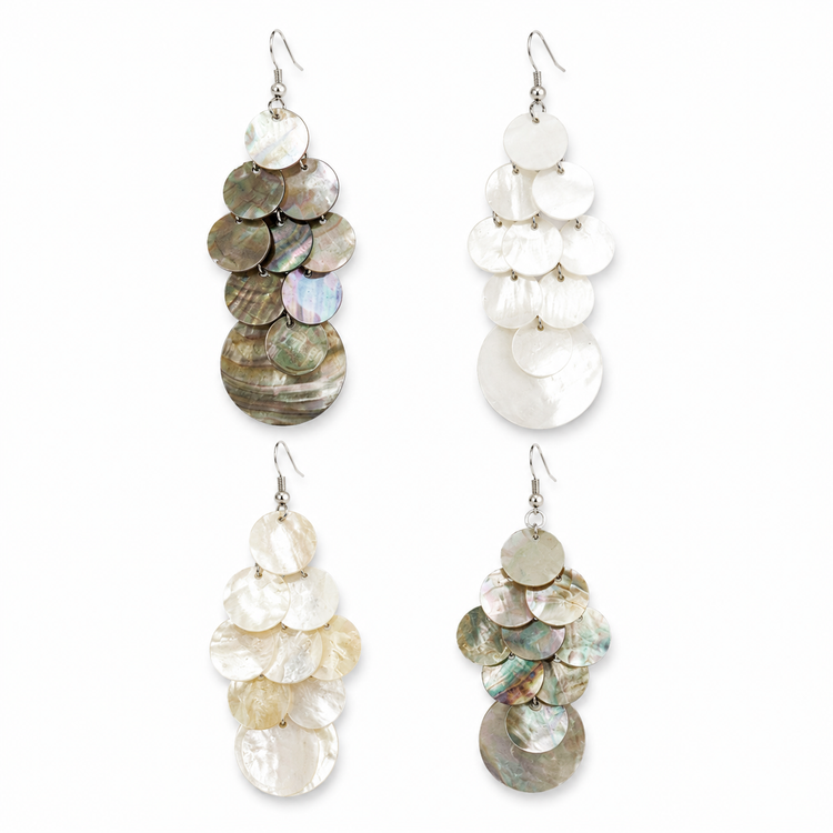 MOTHER OF ALL PEARLS GLOW EARRINGS