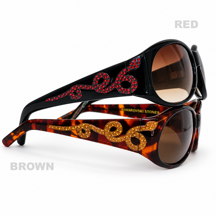 BEDAZZLED SERPENTINE SUNNIES!