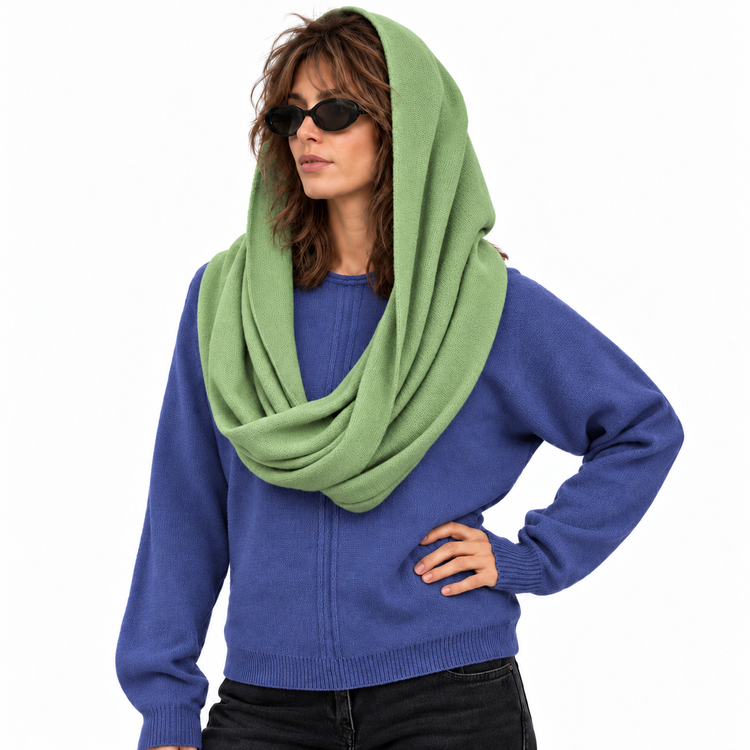 THE 3-WAY SCARF - MOSS