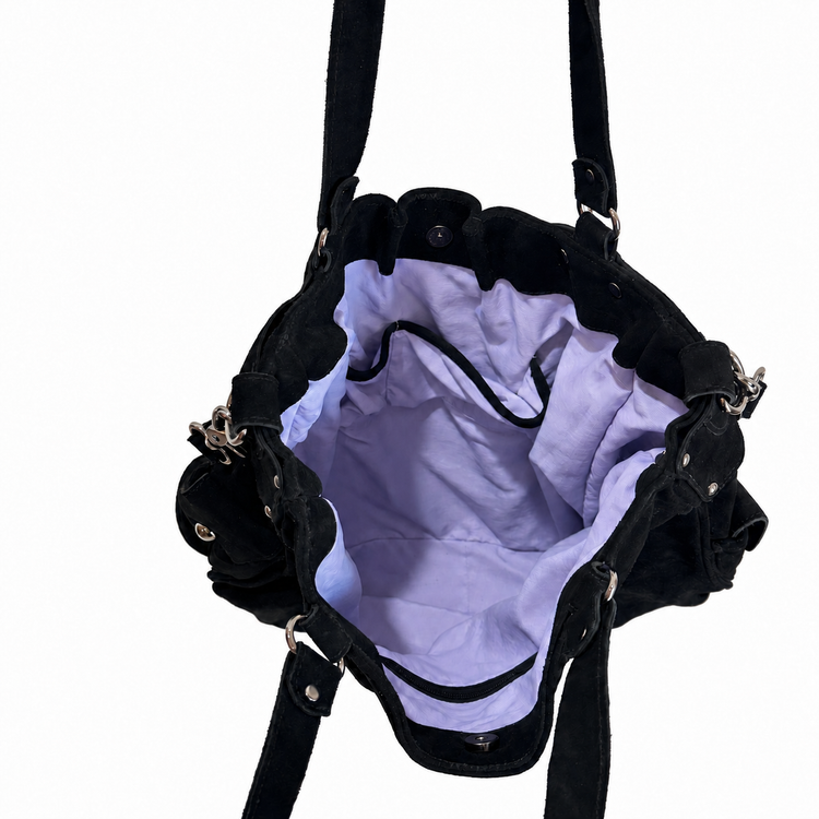 THE BIG SUEDE BAG - MIDNIGHT