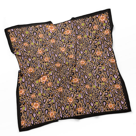 THE LEOPARD LOTUS BLOSSOM SCARF
