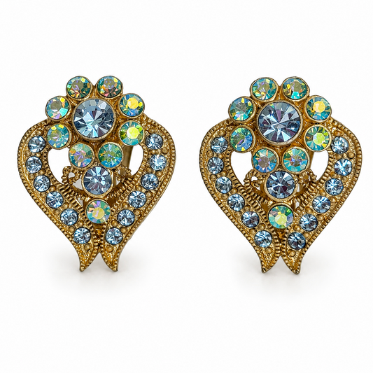 AURORA FLORA AZUL EARRINGS