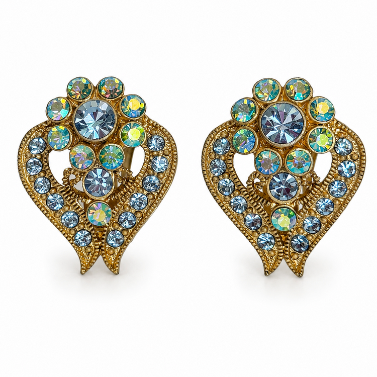 AURORA FLORA AZUL EARRINGS