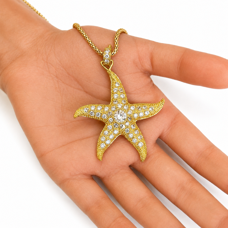 GOLDEN STARFISH NECKLACE