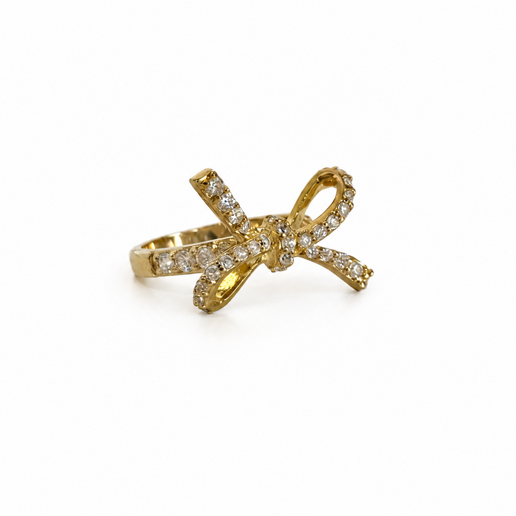 PETIT FORGET ME KNOT RING - GOLD