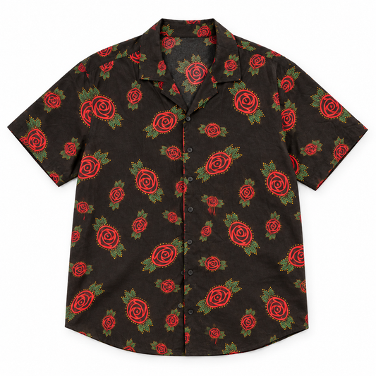 THE HUSBAND SHIRT - CHARCOAL ROSE