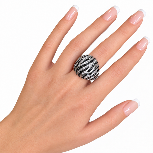 WILD ZEBRA RING