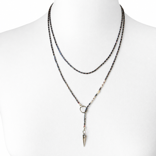 THE GUNMETAL OUROBOROS NECKLACE