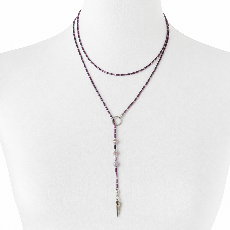 THE DEEP PURPLE OUROBOROS NECKLACE