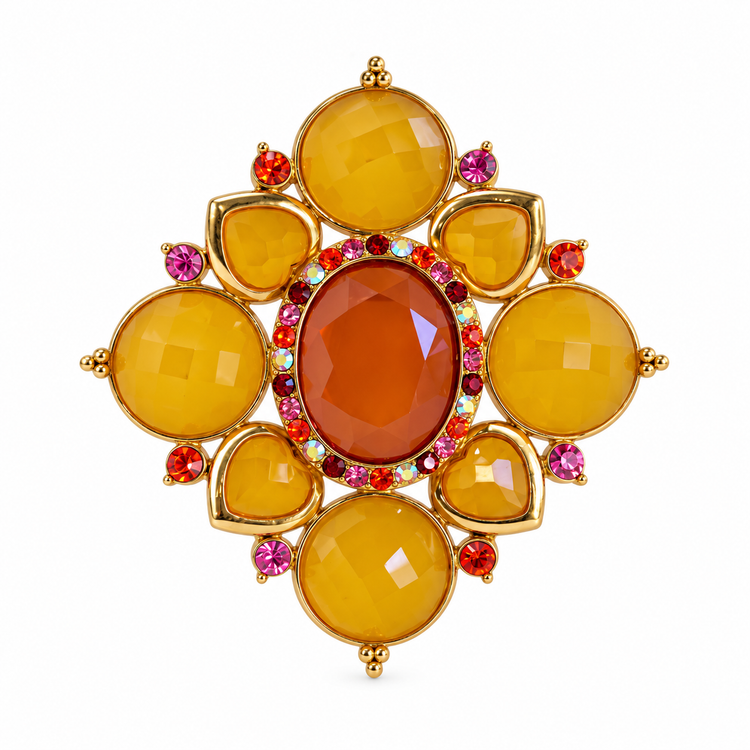 AUTUMN LEAVES  BROOCH