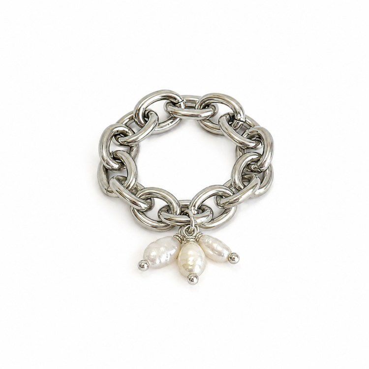 THREE OF WANDS CHAIN RING