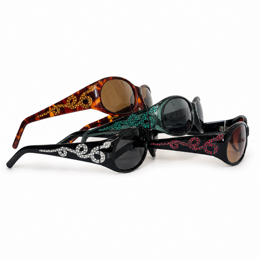 BEDAZZLED SERPENTINE SUNNIES!