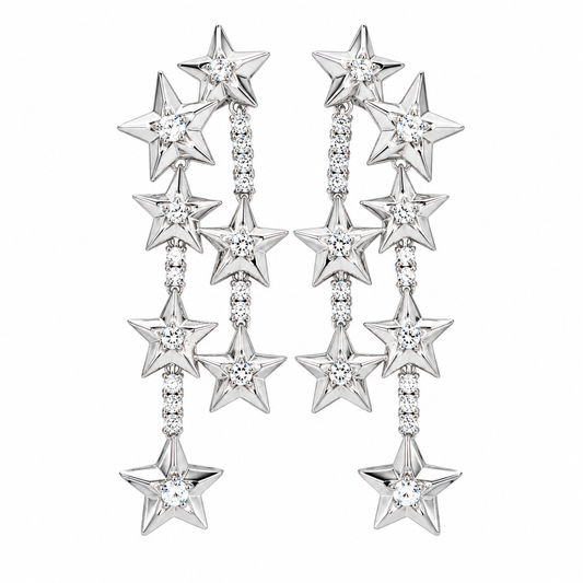 SHOOTING STAR EARRINGS SILVER