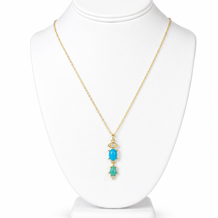 PETIT TURQUOISE TALISMAN NECKLACE