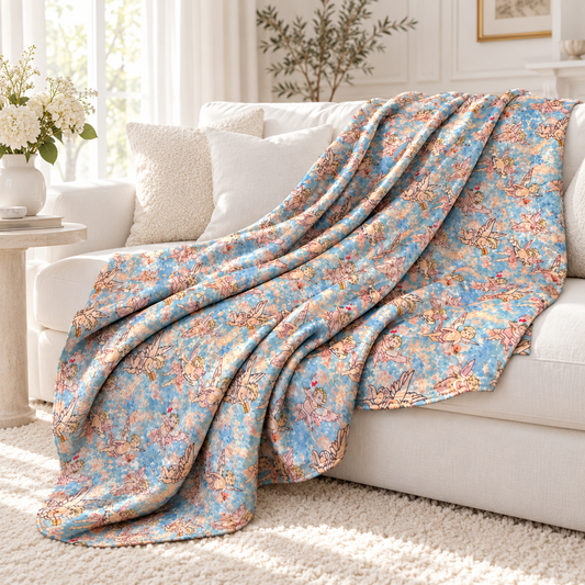 SUNDAY SNACKS COZY DOUBLE FACED THROW BLANKET