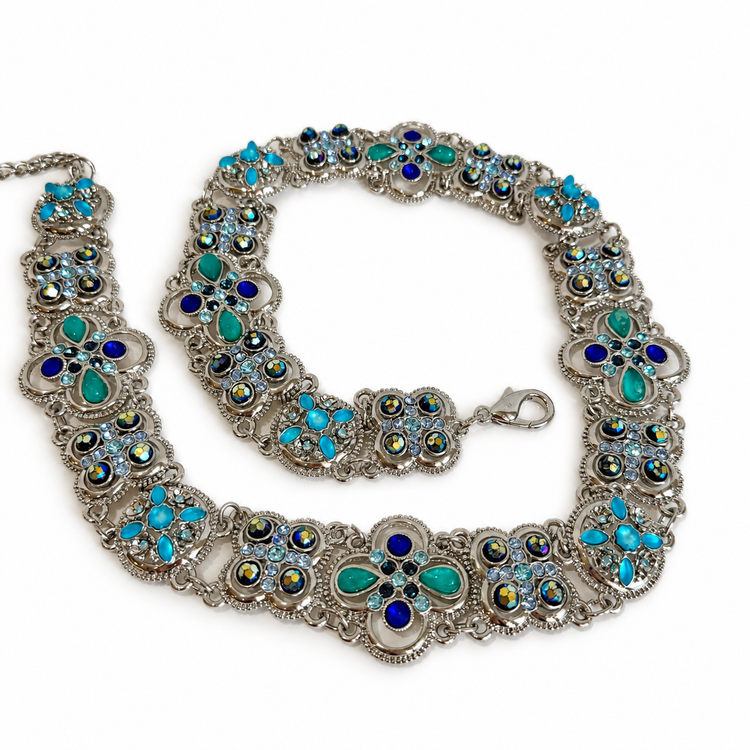 TURQUOISE GLITTER MOUNTAIN BELT