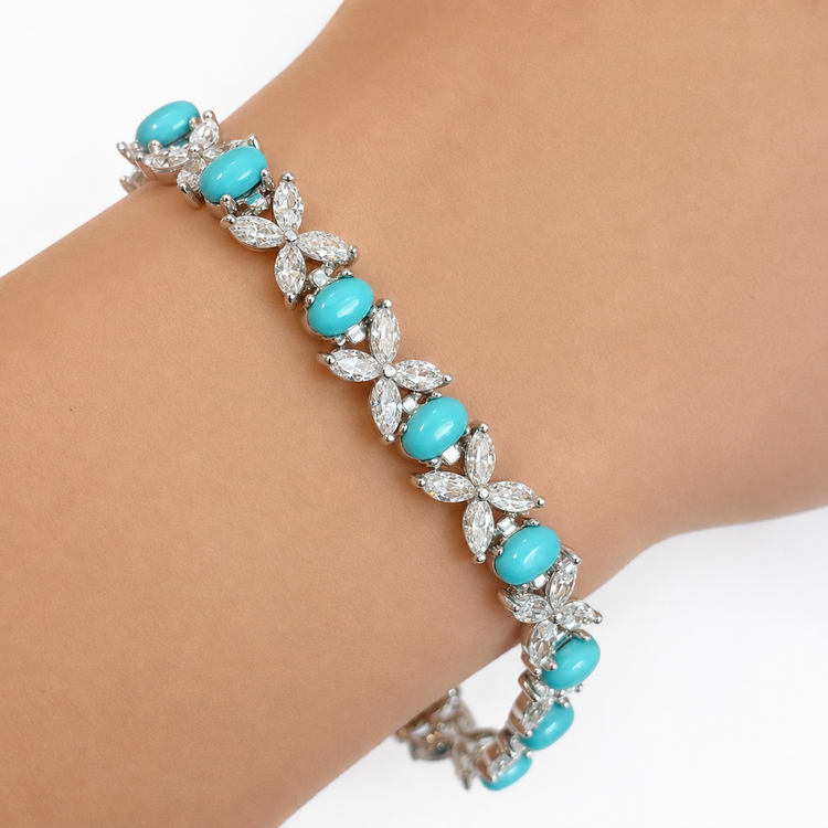 TURQUOISE MARQUISE BRACELET