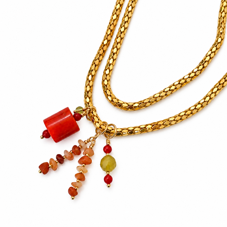 THE CORAL TALISMAN NECKLACE