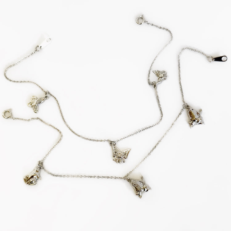 FROG AND BUTTERFLY ANKLETS