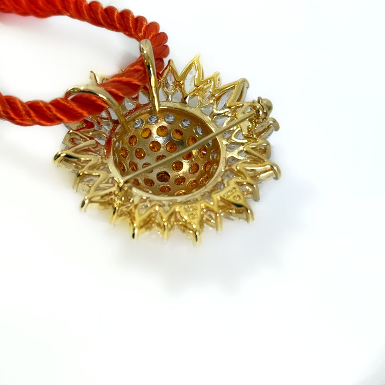 HERE COMES THE SUN CONVERTIBLE PENDANT NECKLACE