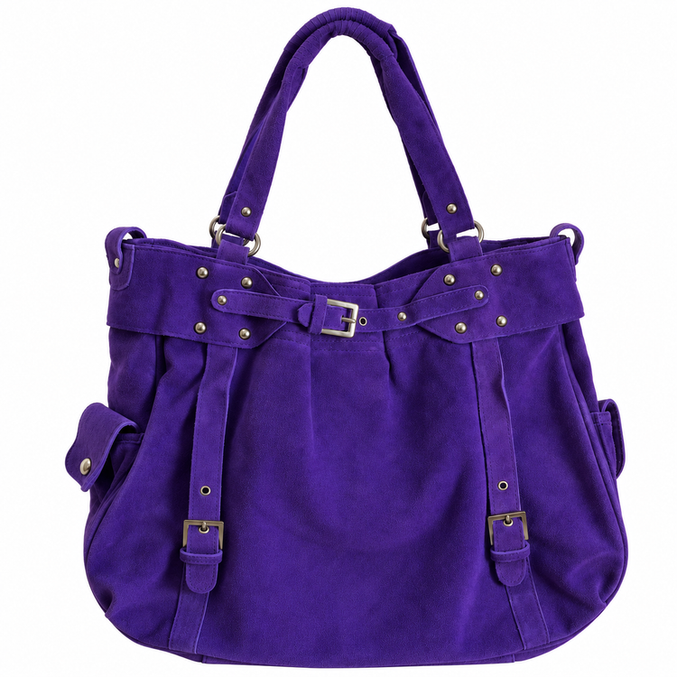 THE BIG SUEDE BAG - ULTRA VIOLET