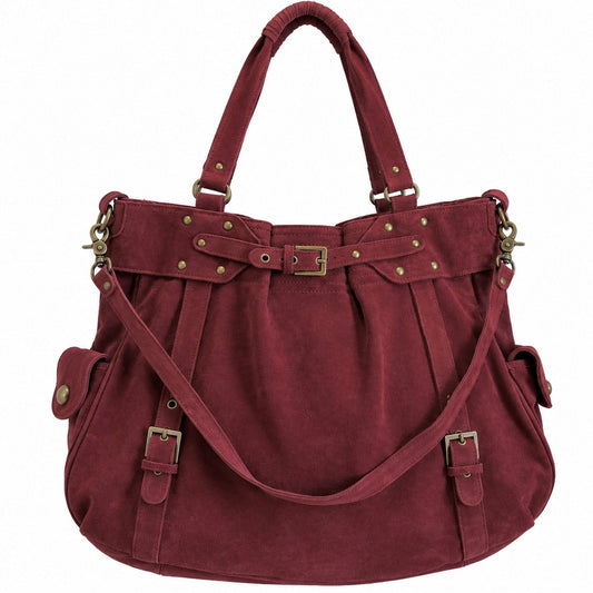 THE BIG SUEDE BAG - BRICK HOUSE