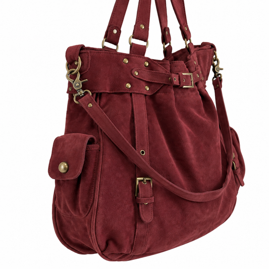THE BIG SUEDE BAG - BRICK HOUSE