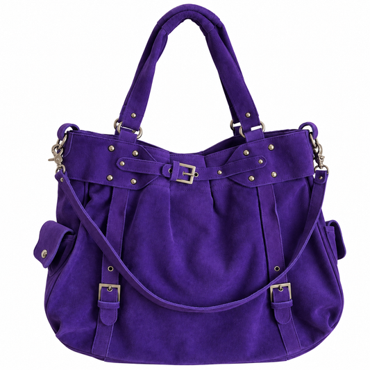 THE BIG SUEDE BAG - ULTRA VIOLET