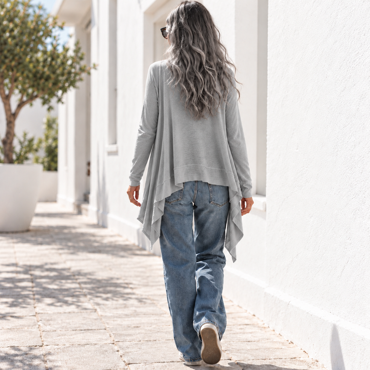 FEATHER CARDIGAN - DOVE