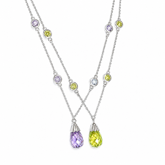 LE BRIOLETTE NECKLACE ABSINTHE OR ORCHID