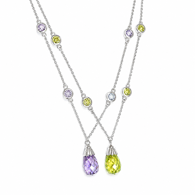 LE BRIOLETTE NECKLACE ABSINTHE OR ORCHID