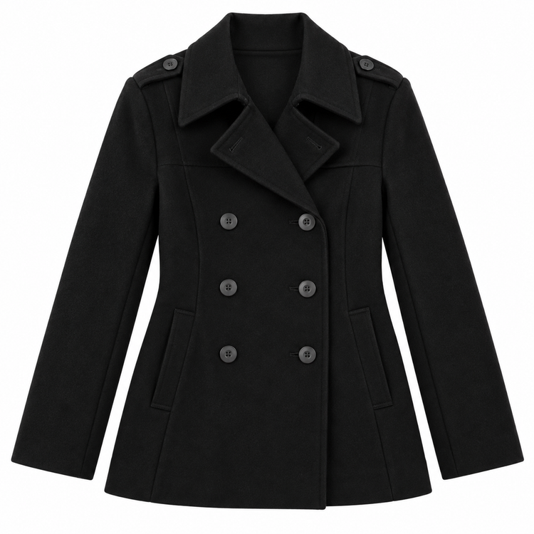 THE TO PEA OR NOT TO PEA SWEATSHIRT PEACOAT - BLACK