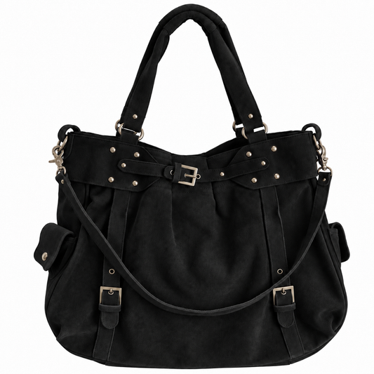 THE BIG SUEDE BAG - MIDNIGHT