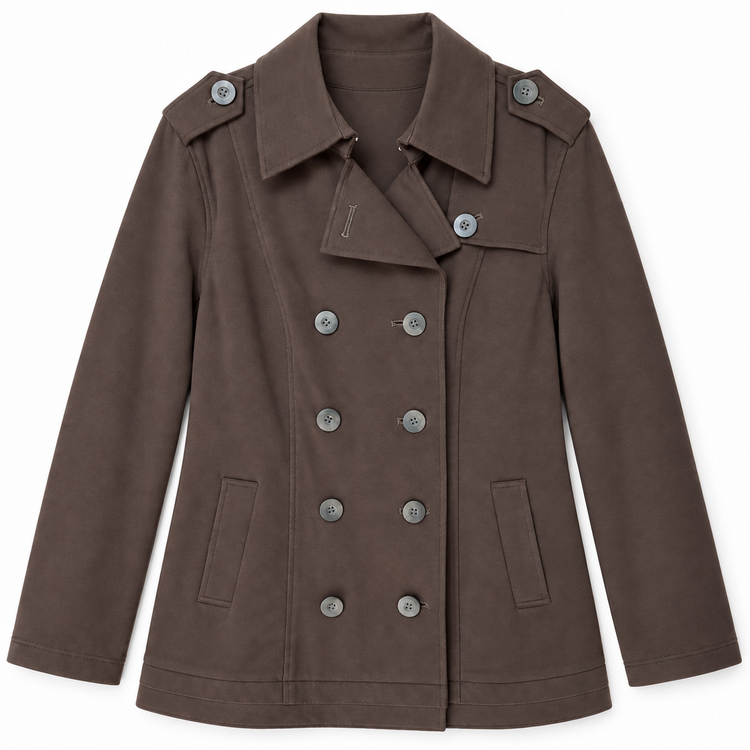 THE TO PEA OR NOT TO PEA SWEATSHIRT PEACOAT - CHOCOLATE