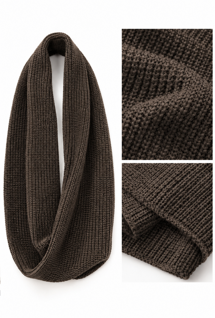 THE COZY MOZER SCARF - CHOCOLATE