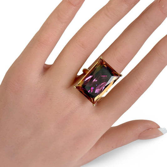 LIGHT FROM WITHIN RING CHAMPAGNE VIOLET