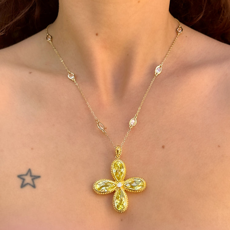 ABSINTHE LUCKY CLOVER NECKLACE