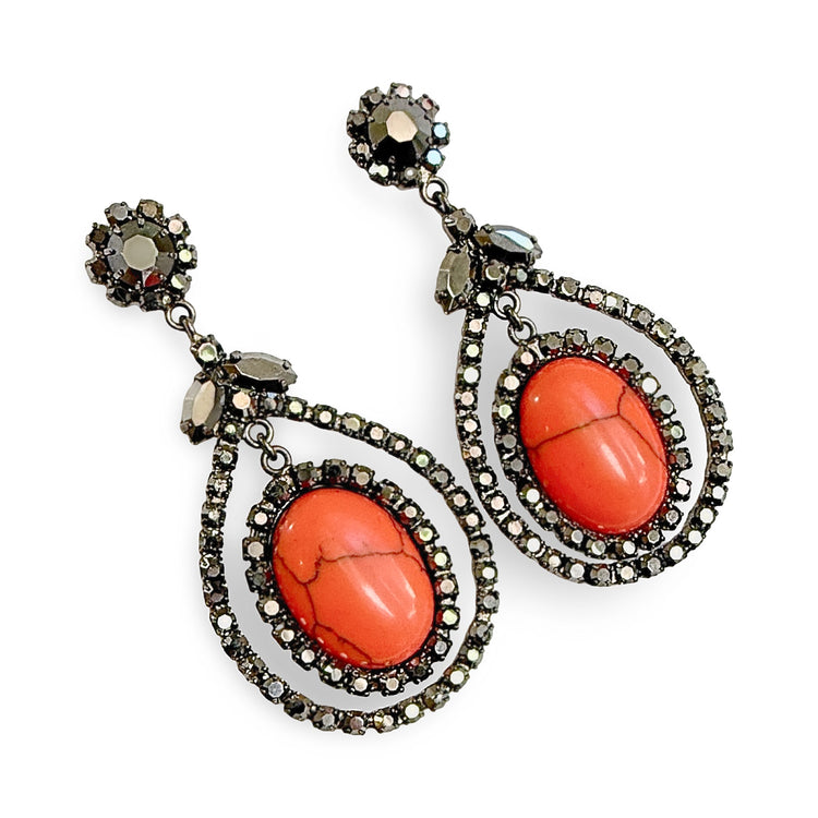 CORAL ECLIPSE EARRINGS
