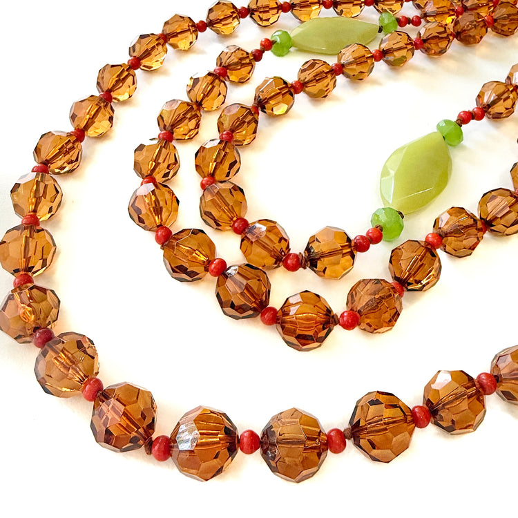 CROCODILE TEARS BROOCH NECKLACE -CHOOSE YOUR LENGTH