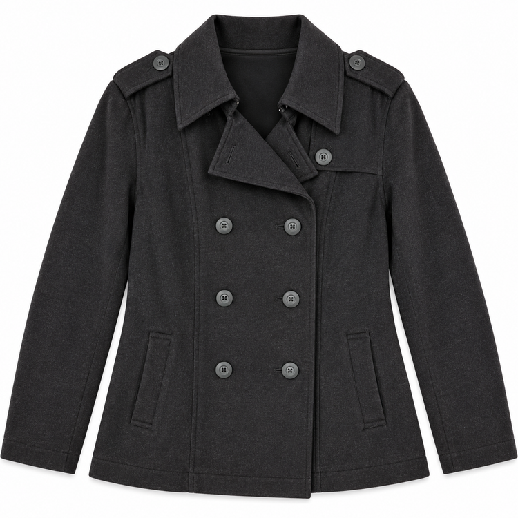 THE TO PEA OR NOT TO PEA SWEATSHIRT PEACOAT - CHARCOAL HEATHER